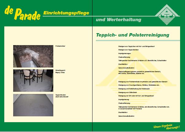Vorschau des Portfolios von De Parade Einrichtungspflege Taucha